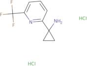 1-[6-(Trifluoromethyl)pyridin-2-yl]cyclopropan-1-amine dihydrochloride