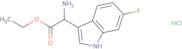 (S)-Ethyl 2-amino-2-(6-fluoro-1H-indol-3-yl)acetate hydrochlorde