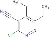 3-Chloro-5,6-diethylpyridazine-4-carbonitrile