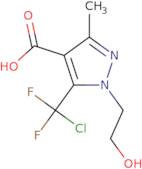 5-(Chlorodifluoromethyl)-1-(2-hydroxyethyl)-3-methyl-1H-pyrazole-4-carboxylic acid