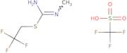 N-Methyl[(2,2,2-trifluoroethyl)sulfanyl]methanimidamide, trifluoromethanesulfonic acid