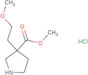Methyl 3-(2-methoxyethyl)pyrrolidine-3-carboxylate hydrochloride