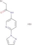 2-Bromo-N-[6-(1H-pyrazol-1-yl)pyridin-3-yl]acetamide hydrobromide