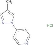4-(4-Methyl-1H-pyrazol-1-yl)pyridine hydrochloride