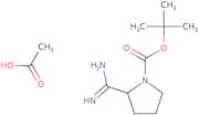 tert-Butyl 2-carbamimidoylpyrrolidine-1-carboxylate acetate