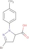 3-Bromo-1-(4-methylphenyl)-4,5-dihydro-1H-pyrazole-5-carboxylic acid