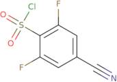 4-Cyano-2,6-difluorobenzene-1-sulfonyl chloride