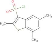 2,5,7-Trimethyl-1-benzothiophene-3-sulfonyl chloride