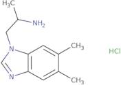 1-(5,6-Dimethyl-1H-1,3-benzodiazol-1-yl)propan-2-amine hydrochloride