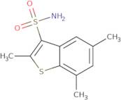 2,5,7-Trimethyl-1-benzothiophene-3-sulfonamide