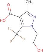 1-(2-Hydroxyethyl)-3-methyl-5-(trifluoromethyl)-1H-pyrazole-4-carboxylic acid