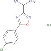 1-[5-(4-Chlorophenyl)-1,2,4-oxadiazol-3-yl]ethan-1-amine hydrochloride