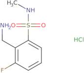 2-(Aminomethyl)-3-fluoro-N-methylbenzene-1-sulfonamide hydrochloride