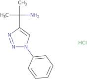 2-(1-Phenyl-1H-1,2,3-triazol-4-yl)propan-2-amine hydrochloride