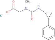 Potassium 2-{methyl[(2-phenylcyclopropyl)carbamoyl]amino}acetate