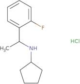 N-[1-(2-Fluorophenyl)ethyl]cyclopentanamine hydrochloride