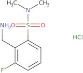 2-(Aminomethyl)-3-fluoro-N,N-dimethylbenzene-1-sulfonamide hydrochloride