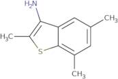 2,5,7-Trimethyl-1-benzothiophen-3-amine