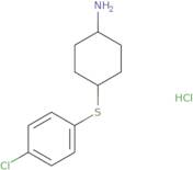 4-[(4-Chlorophenyl)sulfanyl]cyclohexan-1-amine hydrochloride
