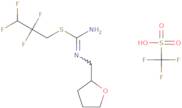 N'-(Oxolan-2-ylmethyl)[(2,2,3,3-tetrafluoropropyl)sulfanyl]methanimidamide, trifluoromethanesulf...