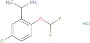 (1S)-1-[5-Chloro-2-(difluoromethoxy)phenyl]ethan-1-amine hydrochloride