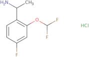 (1R)-1-[2-(Difluoromethoxy)-4-fluorophenyl]ethan-1-amine hydrochloride