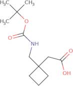 2-[1-({[(tert-Butoxy)carbonyl]amino}methyl)cyclobutyl]acetic acid