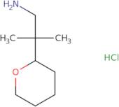 2-Methyl-2-(oxan-2-yl)propan-1-amine hydrochloride