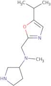 N-Methyl-N-{[5-(propan-2-yl)-1,3-oxazol-2-yl]methyl}pyrrolidin-3-amine