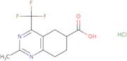 2-Methyl-4-(trifluoromethyl)-5,6,7,8-tetrahydroquinazoline-6-carboxylic acid hydrochloride