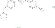 4-{[({4-[(Pyrrolidin-1-yl)methyl]phenyl}methyl)amino]methyl}benzonitrile dihydrochloride