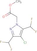 (4-Chloro-3,5-bis-difluoromethyl-pyrazol-1-yl)-acetic acid methyl ester