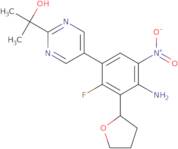 2-{5-[4-Amino-2-fluoro-5-nitro-3-(oxolan-2-yl)phenyl]pyrimidin-2-yl}propan-2-ol