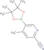 4-Methyl-5-(4,4,5,5-tetramethyl-1,3,2-dioxaborolan-2-yl)pyridine-2-carbonitrile