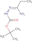 N'-[1-Aminopropylidene]hydrazinecarboxylic acid tert-butyl ester