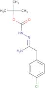 N'-[1-Amino-2-(4-chlorophenyl)ethylidene]hydrazinecarboxylic acid tert-butyl ester