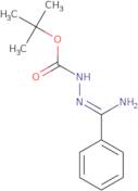 N'-[1-Amino-1-phenylmethylidene]hydrazinecarboxylic acid tert-butyl ester