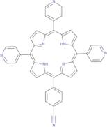 5-Mono(4-cyanophenyl)-10,15,20-tri(4-pyridyl) porphine