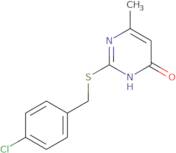 2-{[(4-Chlorophenyl)methyl]sulfanyl}-6-methylpyrimidin-4-ol