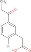 2-(2-Bromo-5-propanoylphenyl)acetic acid