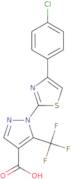 1-[4-(4-Chlorophenyl)-1,3-thiazol-2-yl]-5-(trifluoromethyl)-1H-pyrazole-4-carboxylic acid