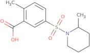 2-Methyl-5-[(2-methylpiperidin-1-yl)sulfonyl]benzoic acid