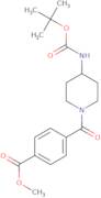 Methyl 4-[4-(tert-butoxycarbonylamino)piperidine-1-carbonyl]benzoate