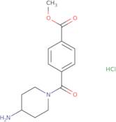 Methyl 4-(4-aminopiperidine-1-carbonyl)benzoate hydrochloride