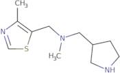 Methyl[(4-methyl-1,3-thiazol-5-yl)methyl](pyrrolidin-3-ylmethyl)amine