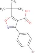 3-(4-Bromophenyl)-5-tert-butyl-1,2-oxazole-4-carboxylic acid