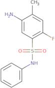 5-Amino-2-fluoro-4-methyl-N-phenylbenzene-1-sulfonamide