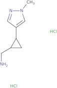 [2-(1-Methyl-1H-pyrazol-4-yl)cyclopropyl]methanamine dihydrochloride