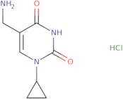 5-(Aminomethyl)-1-cyclopropyl-1,2,3,4-tetrahydropyrimidine-2,4-dione hydrochloride