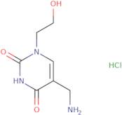 5-(Aminomethyl)-1-(2-hydroxyethyl)-1,2,3,4-tetrahydropyrimidine-2,4-dione hydrochloride